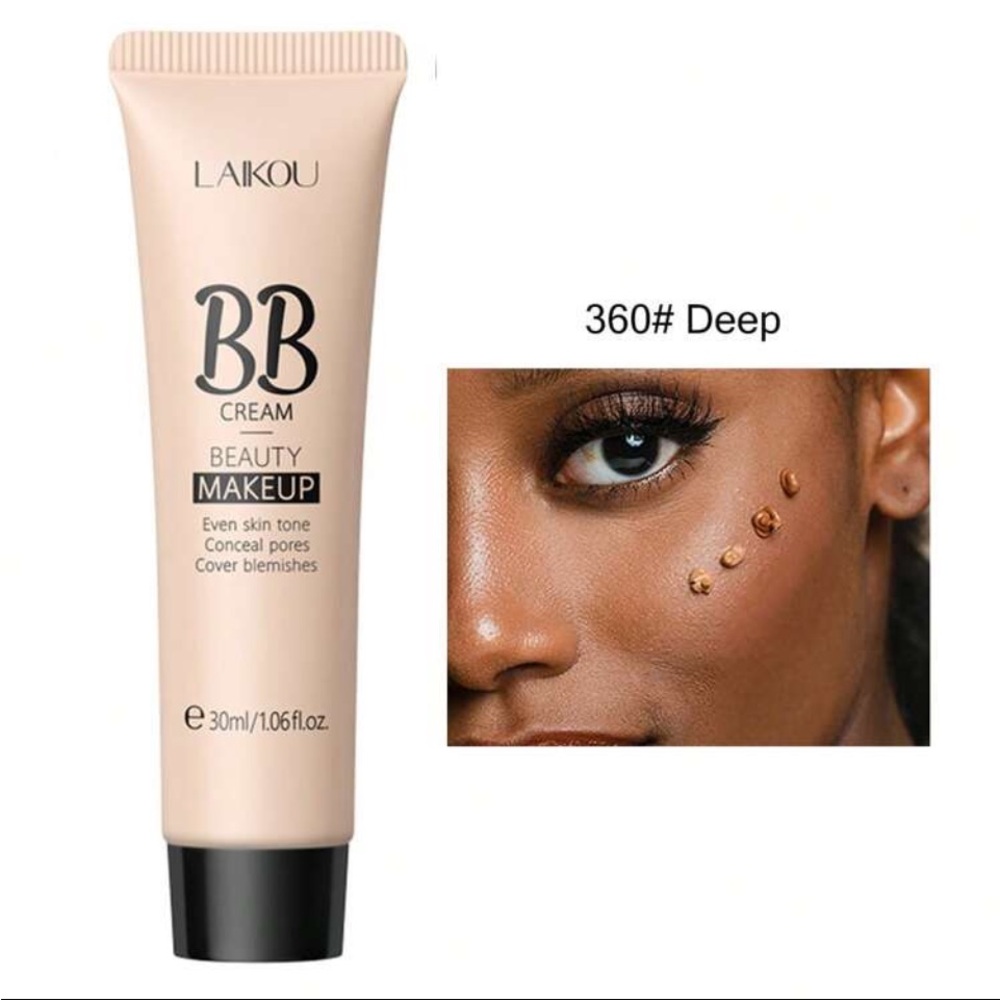 Makeup-Long-Wearing BB Cream, Oil Control Concealing Foundation Deep Coffee